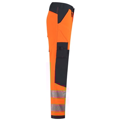 Tricorp Redefined 4-way high vis stretch werkbroek met kniestukken oranje blauw maat 21