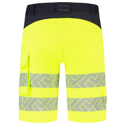 Tricorp Redefined high vis  functional stretch  werkbroek kort geel blauw  maat 66