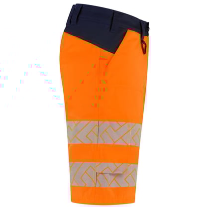 Tricorp Redefined high vis  functional stretch  werkbroek kort oranje blauw maat 42