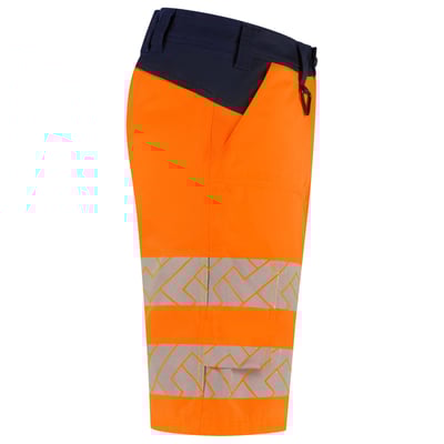 Tricorp Redefined high vis functional stretch werkbroek kort oranje blauw maat 42
