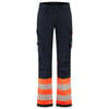 Tricorp Redefined high vis 2-way stretch werkbroek dames inktblauw oranje maat 36