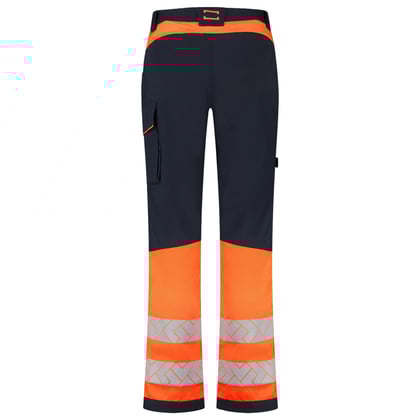 Tricorp Redefined high vis 2-way stretch werkbroek dames inktblauw oranje maat 36
