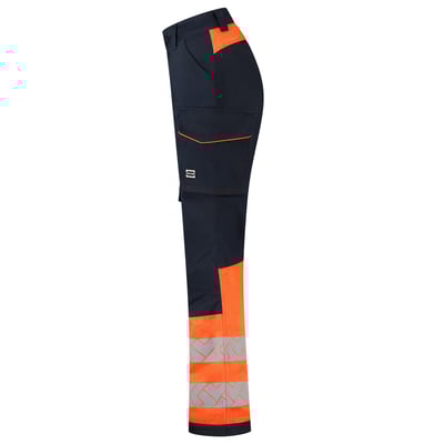Tricorp Redefined high vis 2-way stretch werkbroek dames inktblauw oranje maat 36