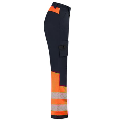 Tricorp Redefined high vis 2-way stretch werkbroek dames inktblauw oranje maat 36