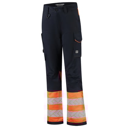 Tricorp Redefined high vis 2-way stretch werkbroek dames inktblauw oranje maat 36