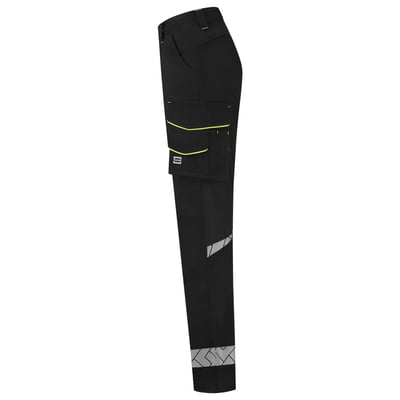 Tricorp Redefined functional reflective stretch werkbroek dames zwart geel maat 36