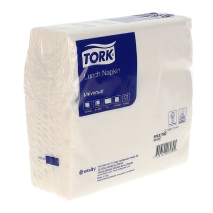 Tork Servetten 1-lgs 33x33cm wit 100st
