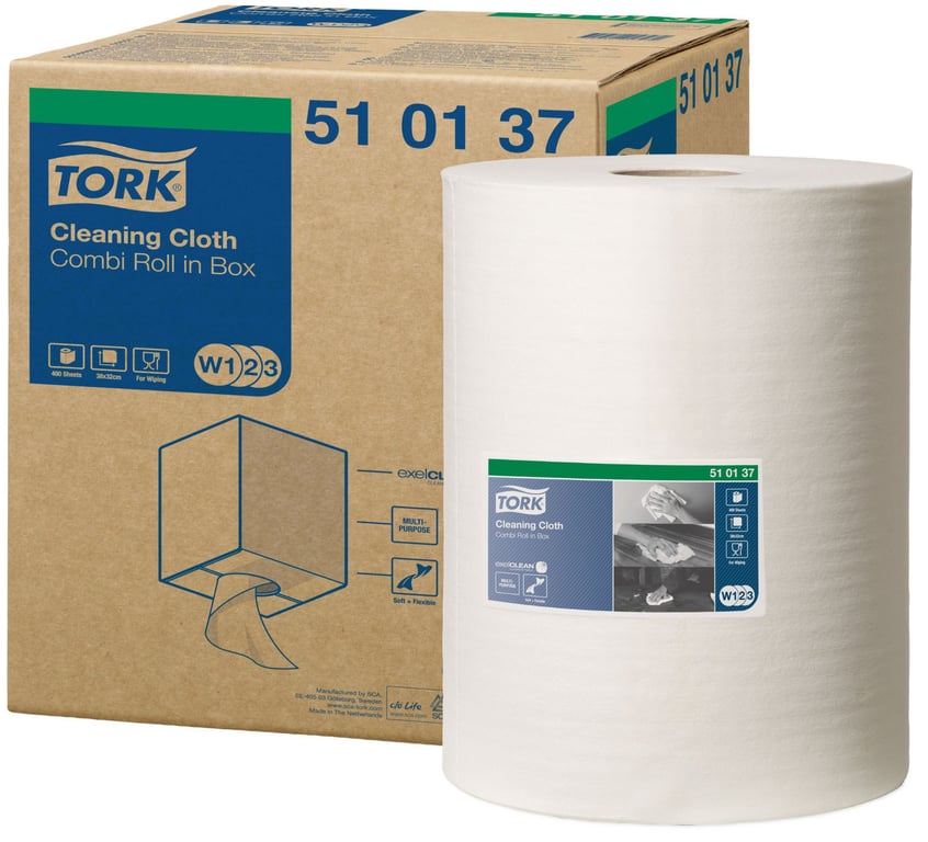Tork Cleaning cloth combi roll 32cmx152mtr 1lgs
