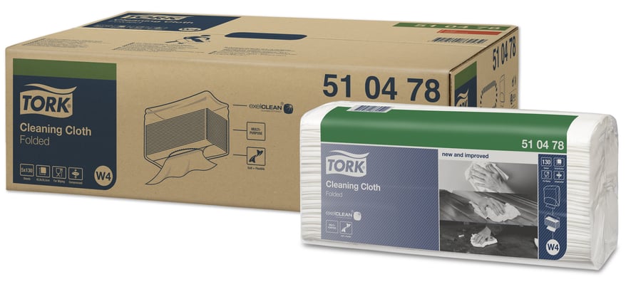 Tork Premium Cleaning gevouwen reinigingsdoek 1-laags wit 5x130st