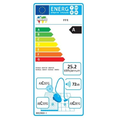 Numatic PPR 240 stofzuiger rood compleet