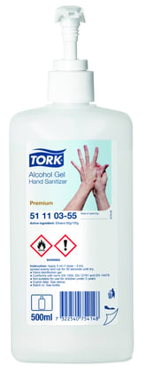 Tork Alcohol Gel Hand Sanitizer Premium  pompflacon 500ml