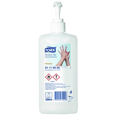 Tork Alcohol Gel Hand Sanitizer Premium  pompflacon 500ml