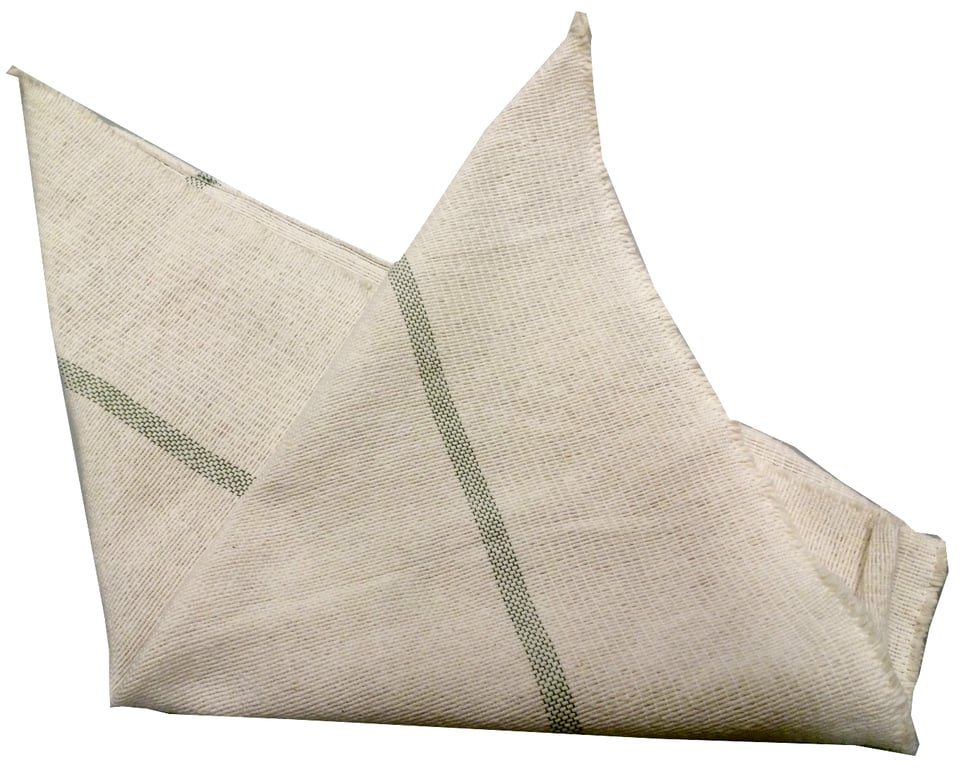 Dweil met groene streep ongeruwd
