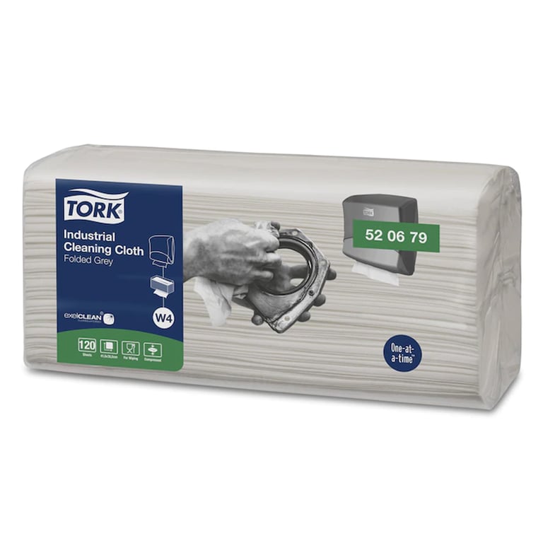 Tork industriele reinigingsdoek 1-lgs 4 pakken van 120 stuks