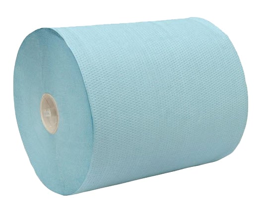 Katrin handdoek op rol blauw 2lgs 110mtrx21cm 6 rol