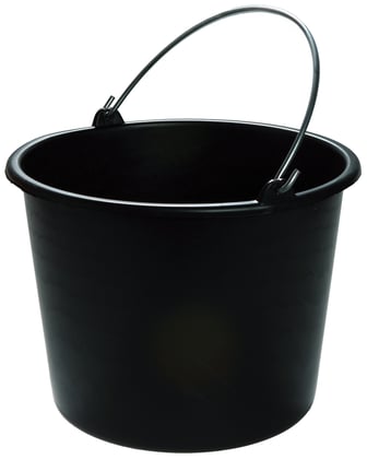 Bouwemmer 20ltr zwart zwaar model