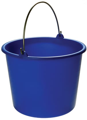 Bouwemmer 12ltr blauw 