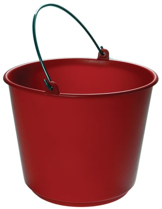 Bouwemmer 12ltr rood