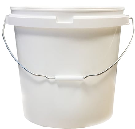 Emmer 25ltr wit MF met beugel