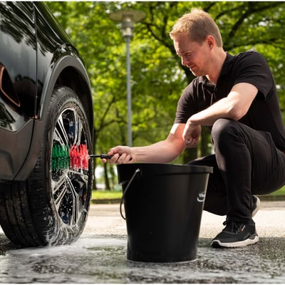 Vikan lichtmetalen velgenborstel groot 425mm zacht zwart