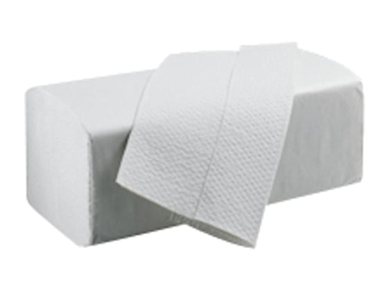 Blanco papieren handdoekjes V-vouw 2lgs 25x34,5cm 15x160st