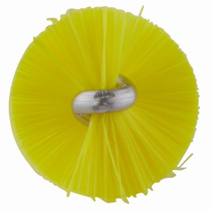 Vikan draadborstel voor flexibele kabel medium diameter 20mm x 200mm geel