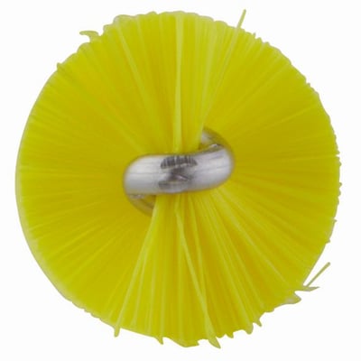 Vikan draadborstel voor flexibele kabel medium diameter 20mm x 200mm geel