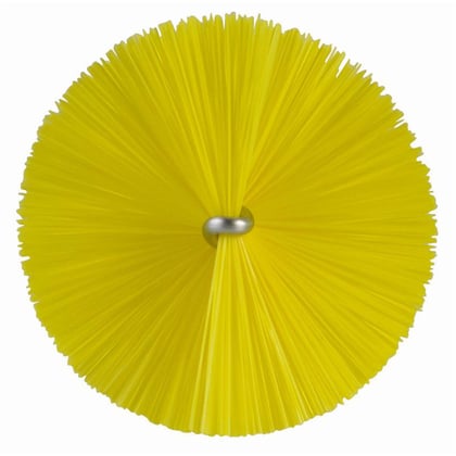 Vikan draadborstel 60mm geel RVS hygiënisch