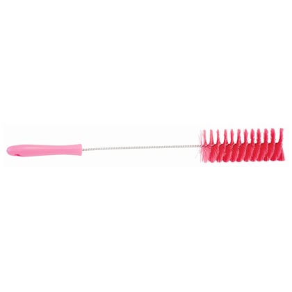 Vikan draadborstel 60 mm roze RVS hygiënisch