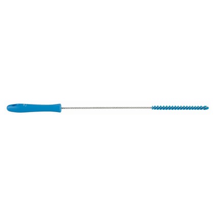 Vikan draadborstel 10mm RVS hygiënisch blauw hard