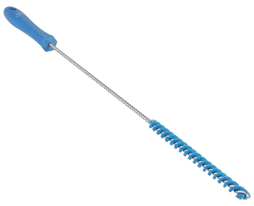 Vikan draadborstel 10mm RVS hygiënisch blauw hard