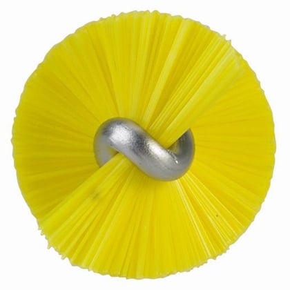 Vikan draadborstel 20mm RVS hygiënisch geel hard