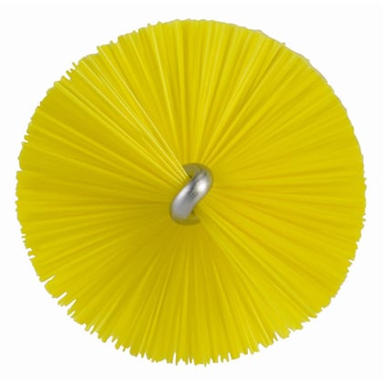 Vikan draadborstel 40 mm RVS hygiënisch geel