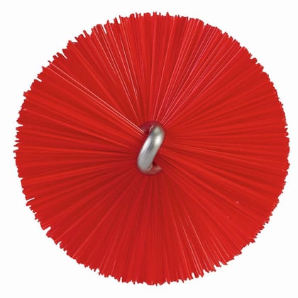 Vikan draadborstel 40 mm RVS hygiënisch rood