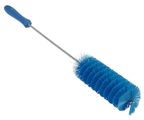 Vikan draadborstel 50mm RVS hygiënisch blauw medium