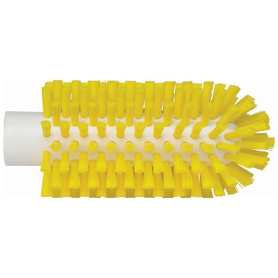Vikan pijpenborstel geel hard + steelverbinding 150x63