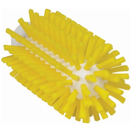 Vikan pijpenborstel geel hard + steelverbinding 150x63