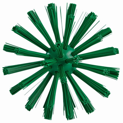 Vikan Ultra hygiëne pijpborstel met steel hard en medium polyester vezels 90x430mm groen