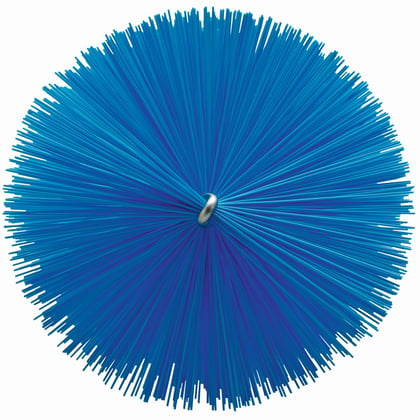 Vikan draadborstel voor flexibele kabel diameter 90x200mm blauw