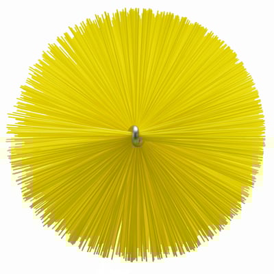 Vikan draadborstel voor flexibele kabel diameter 90x200mm geel