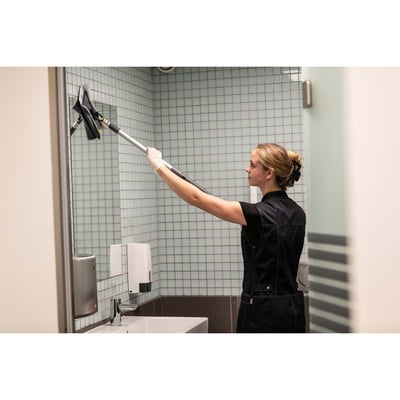 Vikan raamwisser met klittenband 25cm grijs