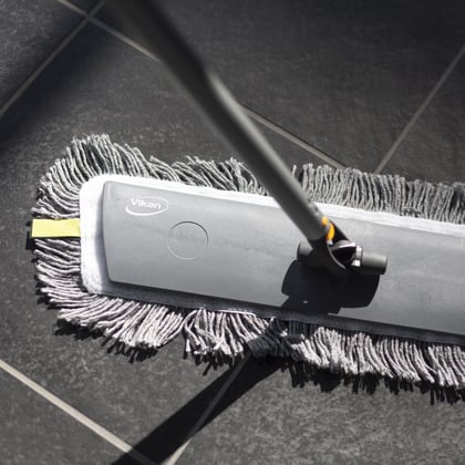 Vikan ErgoClean Damp 43 microvezelmop wit 40cm