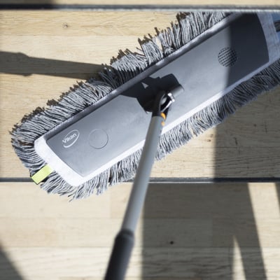 Vikan ErgoClean Damp 43 microvezelmop wit 40cm