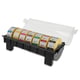 Foodsecure dispenser kunststof voor 7 rollen daglabels 25x25mm