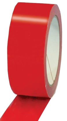 PVC verpakkingstape 50mmx66mtr rood