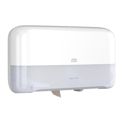 Tork mini jumbo 2-rol toiletpapierdispenser T2 wit