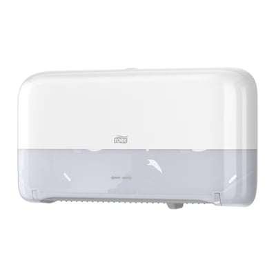 Tork mini jumbo 2-rol toiletpapierdispenser T2 wit