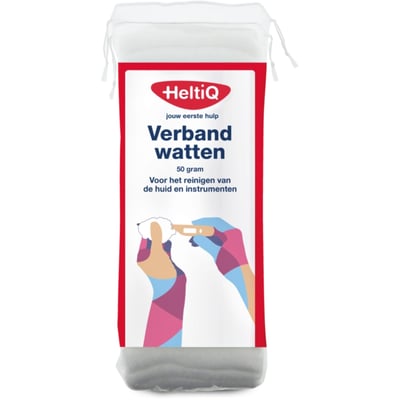 HeltiQ Verbandwatten 50 gram 