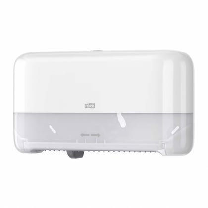 Tork OptiServe toiletpapierdispenser wit t.b.v. 2 rollen hulsloos toiletpapier 