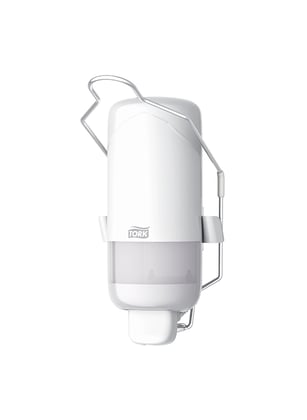 Tork zeepdispenser S1 voor vloeibare zeep met armbeugel wit
